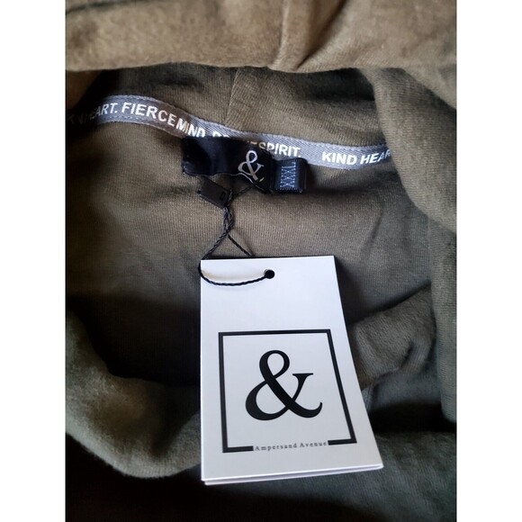 NWT Ampersand Avenue Women's Cowl Neck Pullover XXXL No Pocket Olive Green Gray - Picture 11 of 12